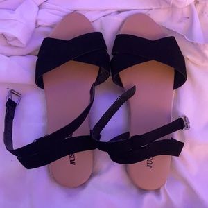 justfab strap sandals